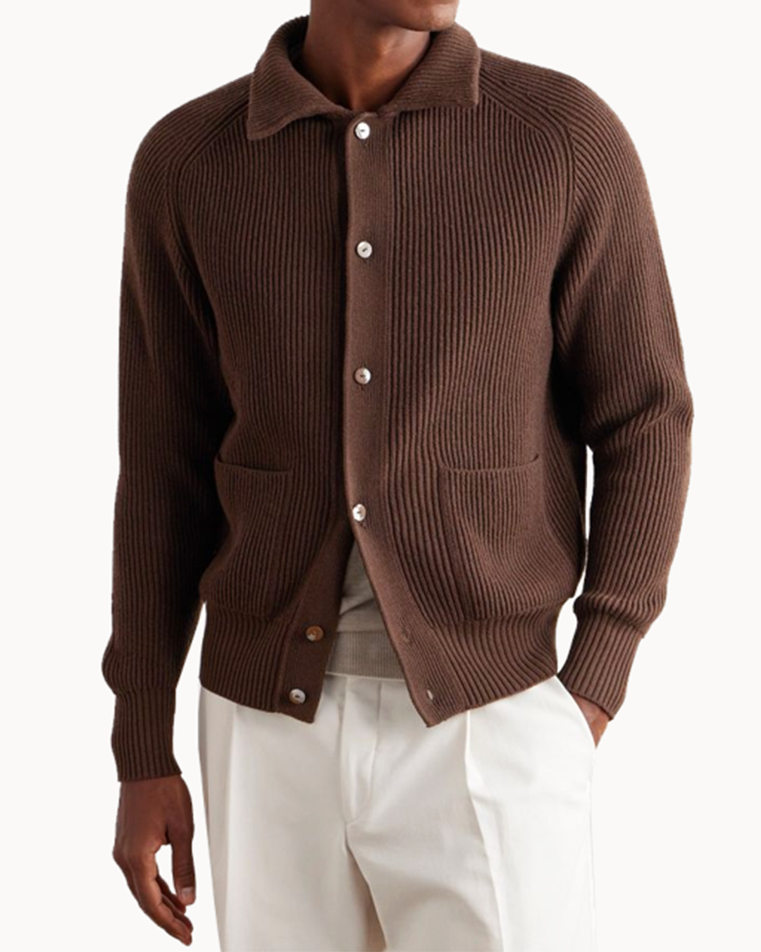 Origine – Coarse Wool Struttura Cardigan